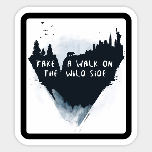 walk on the wild side Sticker by stopse rpentine